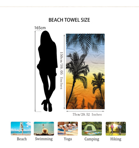 Toalla De Baño M Towel M De Microfibra Superligera Y Colorid