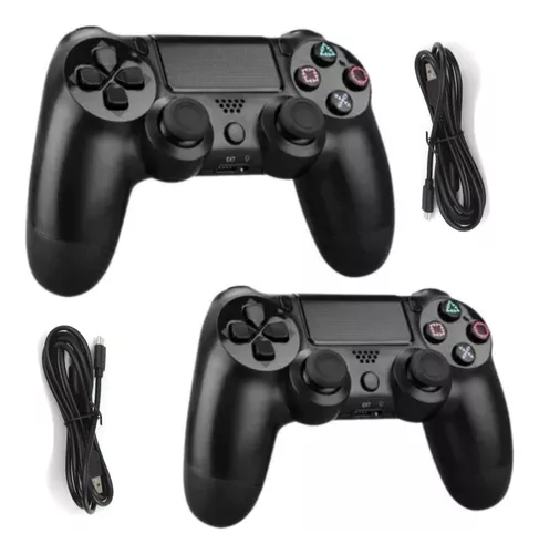 Controle PS4 compatível Playstation 4 Sem Fio com Touch - Preto