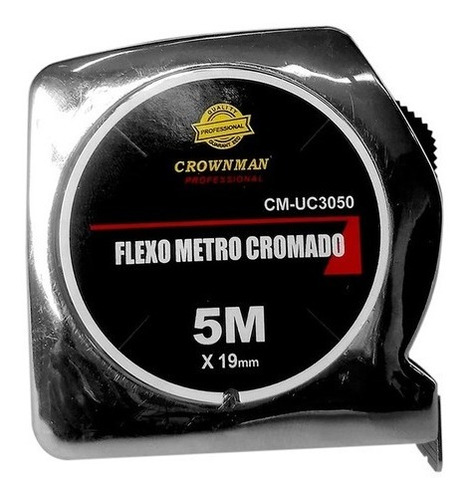 Huincha Para Medir De 5mts X 19mm Flexo Crownman