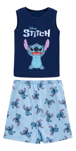 Pijama De Stitch Infantil, Disney