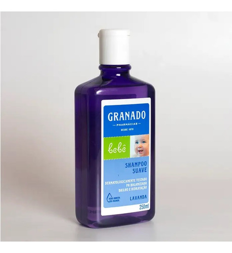 Shampoo Granado Bebê Lavanda 250ml - Brilho E Hidratação