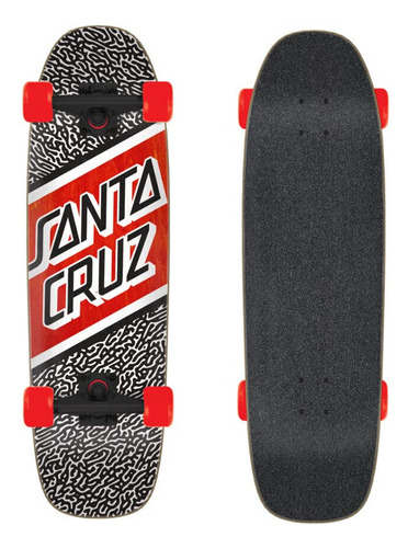 Santa Cruz Amoeba Street Cruzer - Patineta Completa, Negro/.