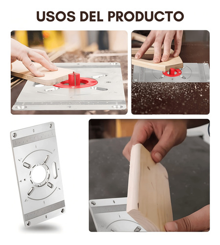 Placa Inserción Mesa Router Fresadora