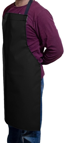 Mandil De Lona Kit 15pz Impermeable Uso Rudo Delantal Grande Color Negro Diseño De La Tela Lona Impermeable
