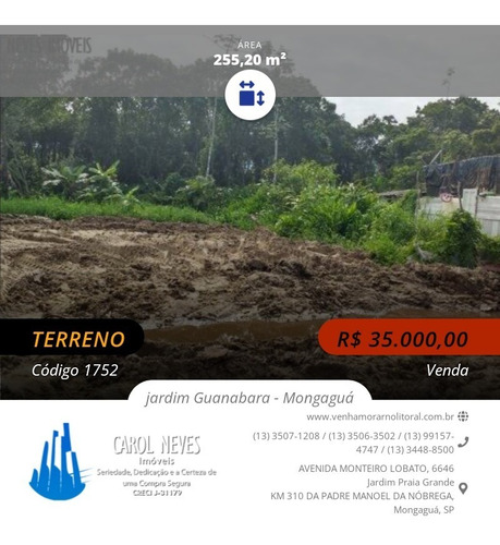 Imagem 1 de 24 de 1752 - Terreno Lote Inteiro 255m² Mongaguá