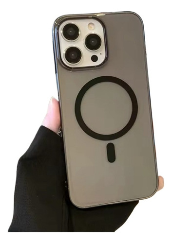 Capa 100% Acrilica Magsafe P/ iPhone 11 Até 16 Pro Max
