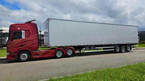 Scania R450 6x2 Highline Ano 22 Aut + Baú Nostra 30 Plt 2025