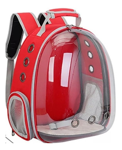 Imagen 2 de 6 de Mochila Transporte Mascotas Gatos/perros Tela Oxford + Abs