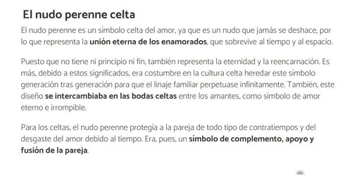 Collar Hilo Dije Símbolo Celta Amor Pareja Nudo Perenne