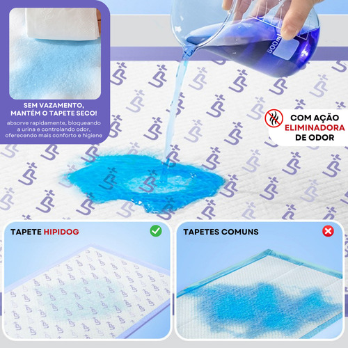 Tapete Higiênico Cães 60x45 50un Absorção Higiene Pet Up
