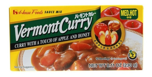 Vermont Curry Medio Toque De Manzana Y Miel 220g Importado 