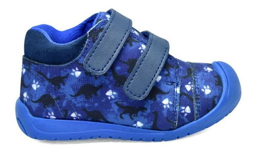 Tenis Andanenes Sport Estampado De Huellitas En Azul