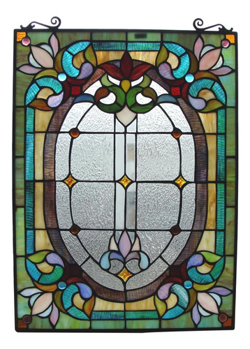 Tiffany - Panel De Ventana De Vitral De 18 X 24 Pulgadas, 10