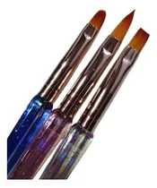 Comprar Pack De 3 Pinceles Uñas Escùlpidas En Acrilico Y Gel