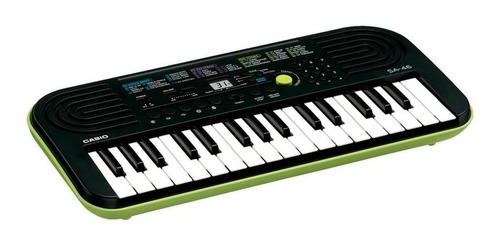 Teclado musical Casio Mini SA-46 32 teclas preto/verde