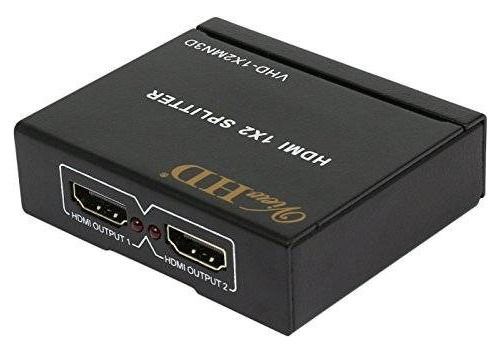 Viewhd 2 Puertos Hdmi 1x2 Powered Mini Splitter Para 1080p Y