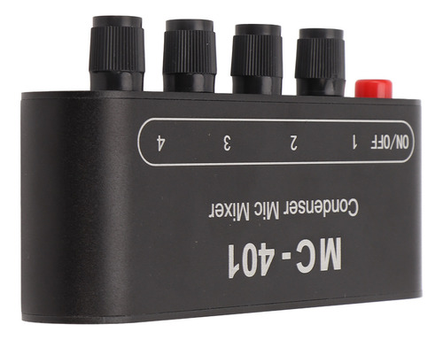 Amplificador De Auriculares Mic Mixer 4 Entradas Y 1 Salida