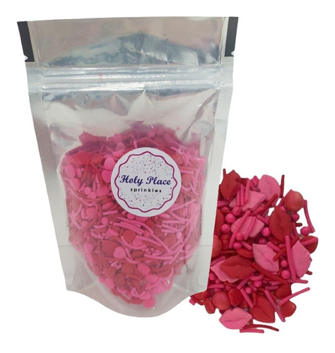 Sprinkle Decora Cup Cake Torta Besos Y Corazones 100g