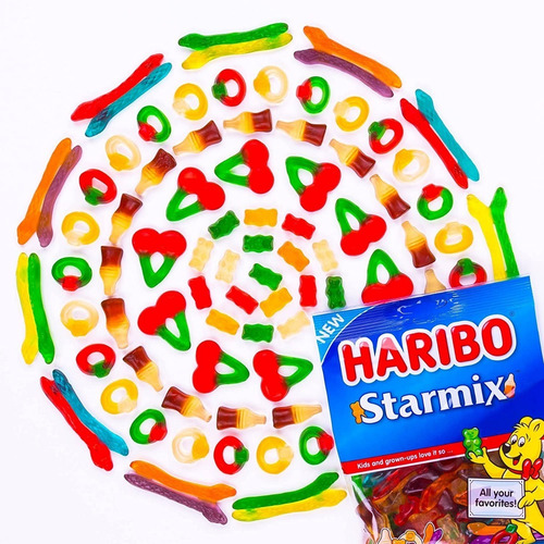 Gomitas Surtidas Haribo Minis Starmix Osito Coca Cola Anillo