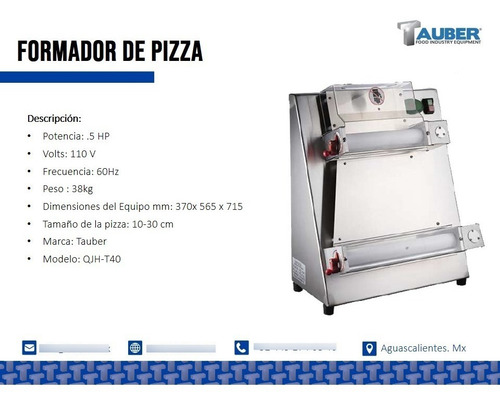 Imagen 2 de 2 de Formador De Pizza Tauber