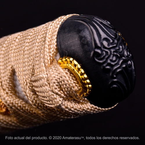 Imagen 3 de 9 de Katana Kensei Aohige Gold Acero Carbono Full Tang Filo Extre