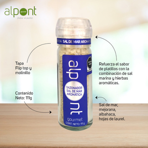 Alpont Molinillo Sal De Mar Aromática, 111 G