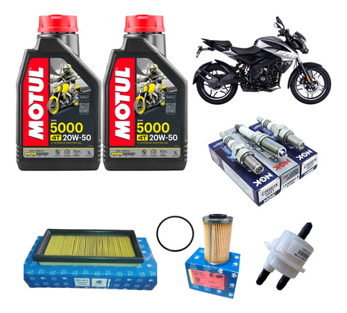 Kit De Afinacion Ns 200 Bajaj Bujias De Iridium 5000 20w50