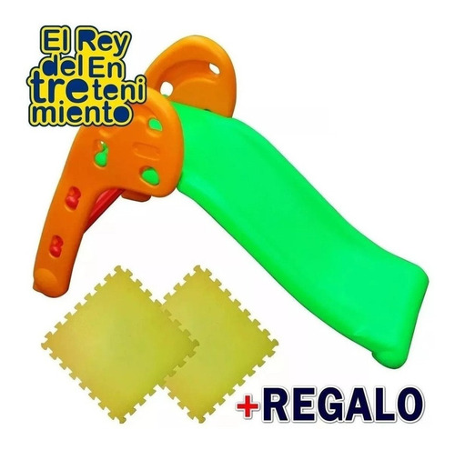 Imagen 2 de 7 de Tobogán Infantil Plástico Plegable Niño +2 Pisos Goma El Rey