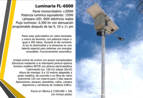 Imagen 8 de 10 de Luminaria Panel Solar Fl-3000 Leds 36w Lámpara Sensor Movimi