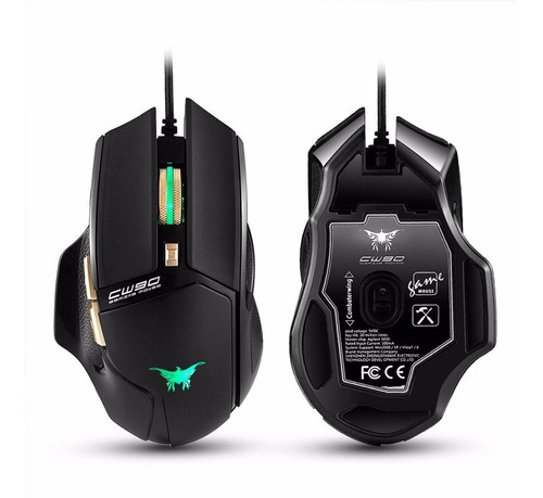 Mouse Gamer Usb Pc Combaterwing 6 Botones  Cw-90 3800dpi