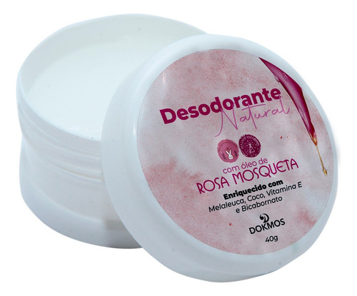 Desodorante Natural Rosa Mosqueta Cruelty Free Sem Parabenos