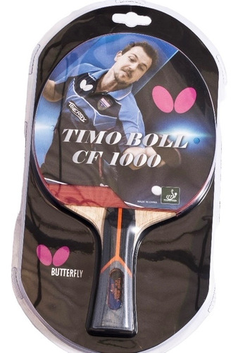 Raqueta Para Ping-pong Marca Butterfly Timoboll Cf 1000.