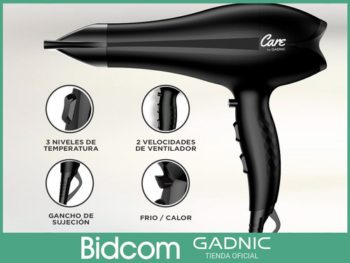 Secador De Pelo Peluqueria Profesional Gadnic Ceramic S2400