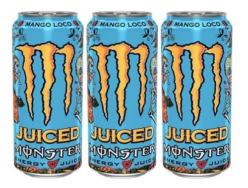Monster Energy Mango Loco 473ml (3 Unidades)