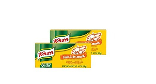 Knorr Caldo De Camarón Sabor (8 Cubos) 2 Paquete