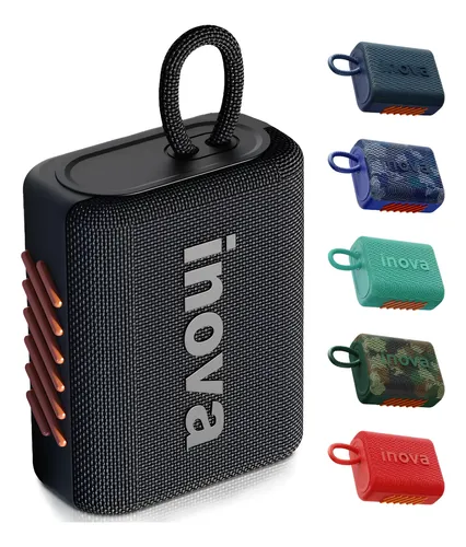 Inova Caixa De Som Mini Bluetooth Tws Grave Potent Com Radio - Verde