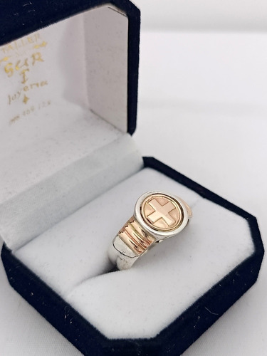 Anillo Profesión En Plata Y Oro Enfermera - Aux. Enfermería