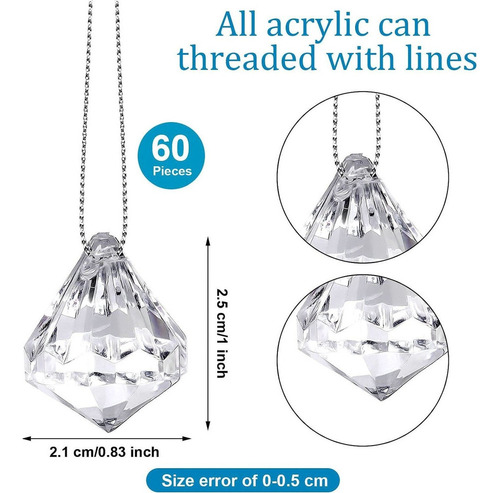 D A 80 Piezas De Diamantes De Cristal For El Árbol De