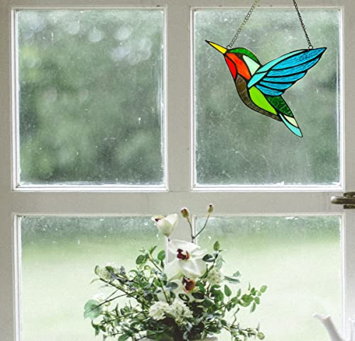 Colgantes Para Ventanas Con Forma De Colibrí, Pájaros Teñido