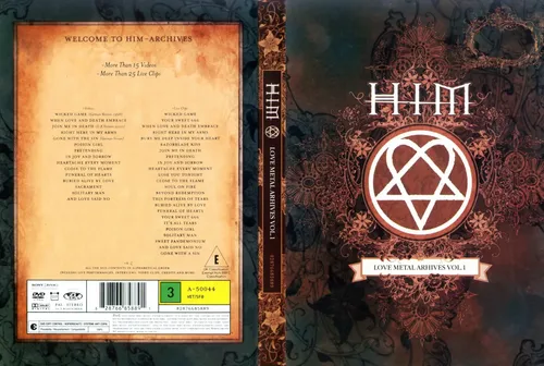 Dvd Him - Love Metal Archives Vol. 1 | Parcelamento sem juros