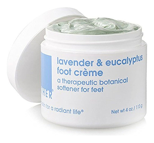 Lather Lavender - Eucalyptus Foot Creme, Tarro De 4 Onzas