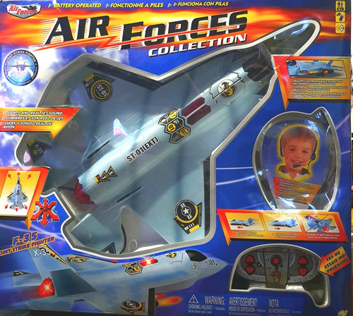 Avión F-35 R/c Electrónico Gigante 2006 Luces Sonidosn.u.ev Azul Claro F-35 (Usado)