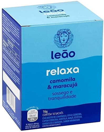 Imagem 2 de 3 de Chá Leão Funcionais - Relaxa 10 Saches