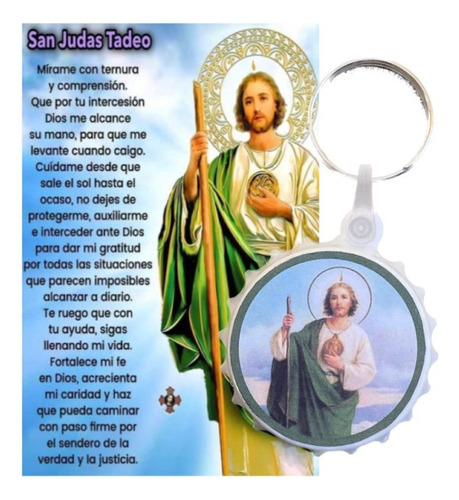 10 Recuerdo Llavero Destapador San Judas Tadeo