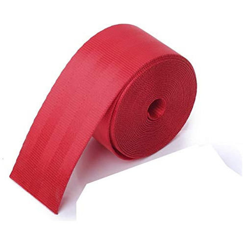 Mtp Marca 2  X 25 Yarda Cinturon Asiento Rojo Poliester 3