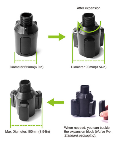 Expansor De Portavasos Para Coche Con Sin Portavasos O