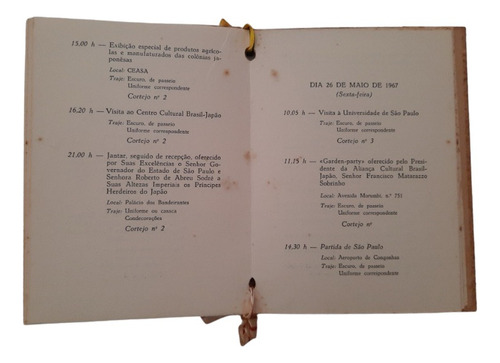 Programa Oficial Príncipes Herdeiros Japão 1967 2627 (Usado)