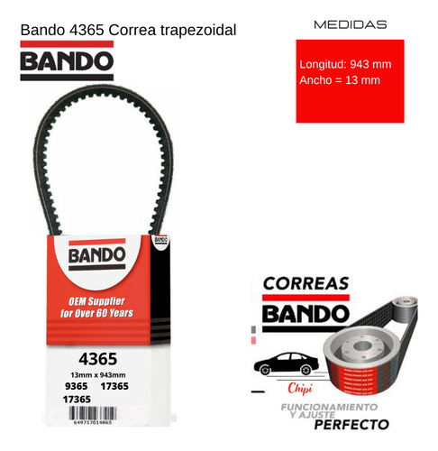 Correa Aire Acond Nissan Pick Up King Cab 2.5 1992 1998