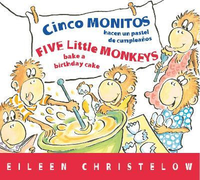 Libro Five Little Monkeys Bake A Birthday Cake (spanish/e...