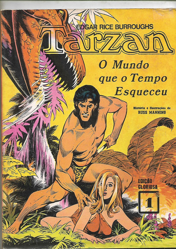 Tarzan O Mundo Que O Tempo Esqueceu Russ Manning 1975  Ebal 